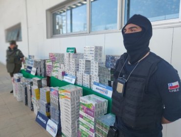 Incautan más de 7 mil cajetillas de cigarrillos en un domicilio en Arica: una ciudadana peruana fue detenida