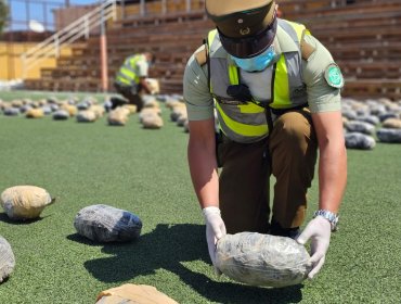 Hallan 536 kilos de marihuana en camión abandonado en pleno desierto en Antofagasta