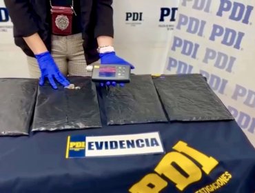 Sorprenden en el aeropuerto de Pudahuel a pasajero chileno proveniente de España con más de 5 kilos de éxtasis en su maleta