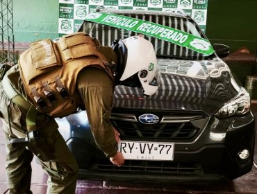 Recuperan en Los Andes vehículo que fue robado en enero de este año en Vitacura: conductora fue detenida por receptación