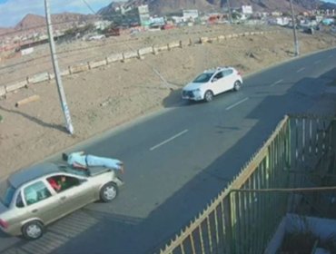 Condenan a 6 años de cárcel a conductor que huyó de accidente tránsito en Antofagasta con la víctima en el capó de su automóvil