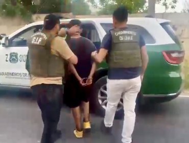 Detienen al presunto líder de peligrosa banda dedicada a cometer delitos en Putaendo