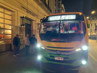 Alrededor de 600 personas usaron los buses nocturnos durante su primera semana de operación entre Valparaíso y Villa Alemana
