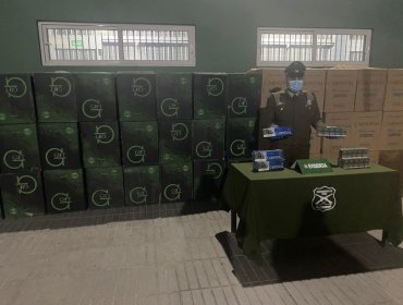Incautan más de $150 millones en cigarros de contrabando en Santa María: un detenido