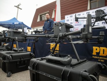 Entregan 20 drones de última generación a la PDI que serán distribuidos en 15 regiones del país