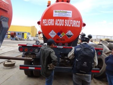 Enami informa que derrame de ácido sulfúrico en la planta de El Salado no provocó daños a vecinos