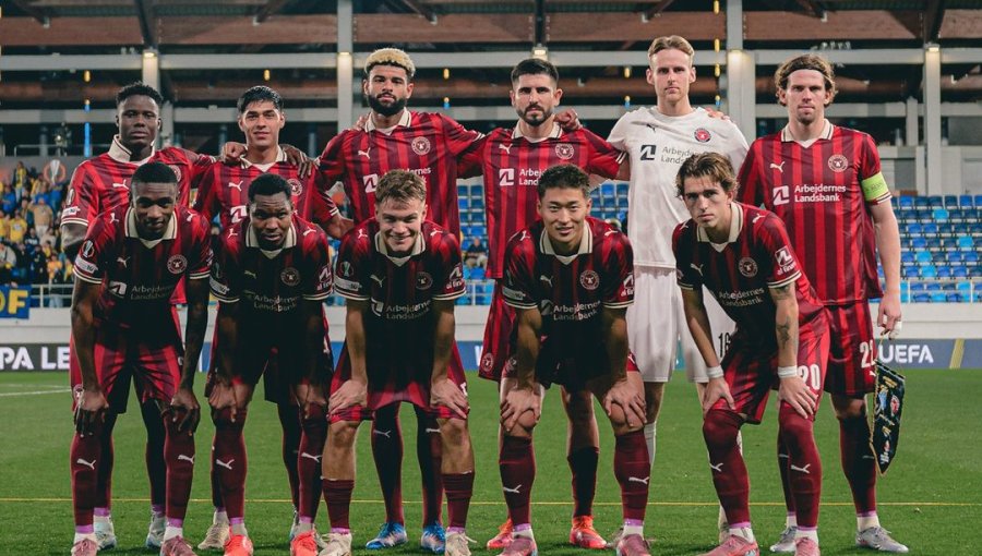 Darío Osorio fue titular en tercera victoria consecutiva del Midtjylland en la Europa League