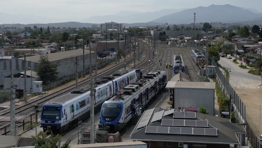 Trenes más limpios y ecológicos: EFE Valparaíso pone en marcha planta fotovoltaica en Quilpué