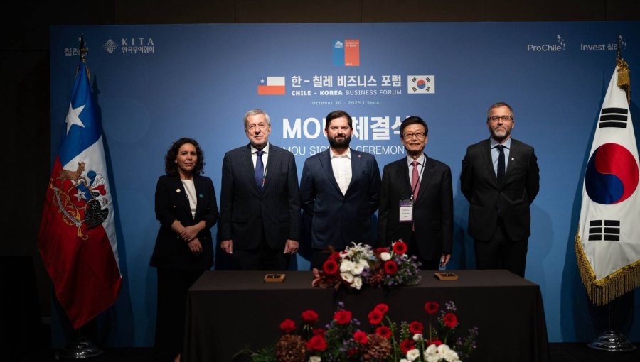 Presidente Boric firma acuerdos que permitirán fortalecer inversiones y exportaciones con la República de Corea