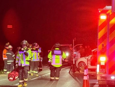 Fatal accidente en Casablanca: Choque frontal de auto y camión deja una persona fallecida