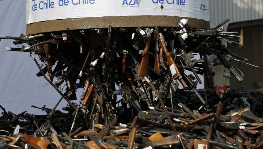 El 40% de las armas destruidas en 2024 estaban inscritas, según la Dirección General de Movilización Nacional