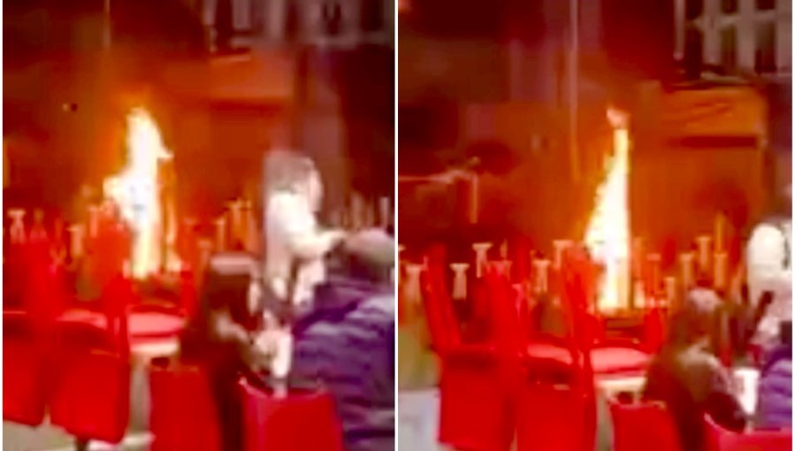 Clientes intentaron incendiar un local de KFC en Viña del Mar tras violento incidente