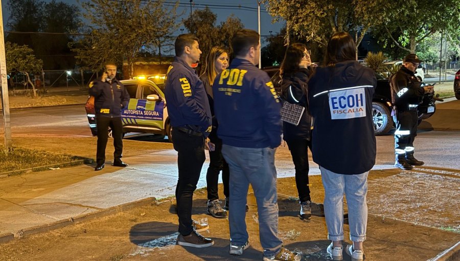 Hombre de 50 años murió tras recibir múltiples impactos de bala en la vía pública de Conchalí