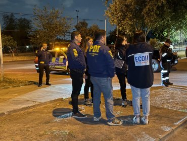 Hombre de 50 años murió tras recibir múltiples impactos de bala en la vía pública de Conchalí