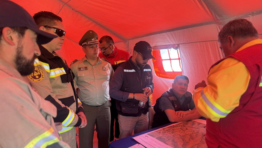 Simulacro de incendio de interfaz urbano-forestal movilizó a equipos de emergencia hasta el estadio municipal de Limache