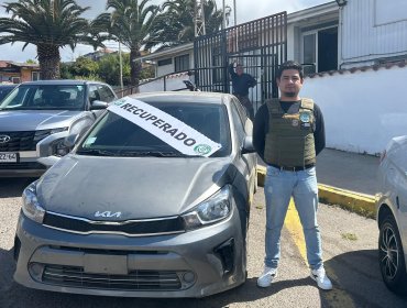 Sujeto de 33 años fue detenido en Viña del Mar por conducir auto robado en julio de 2024