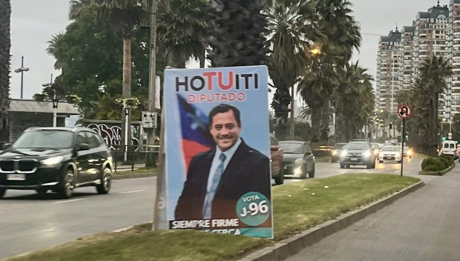 Cuestionan tamaño de la propaganda electoral de Hotuiti Teao, pero el diputado descarta anomalías: "No contamos con multas"