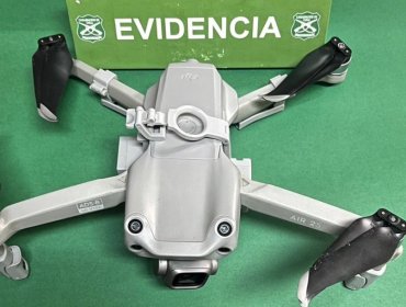 Detienen a hombre que intentaba ingresar celulares y droga a la cárcel de Osorno con un dron