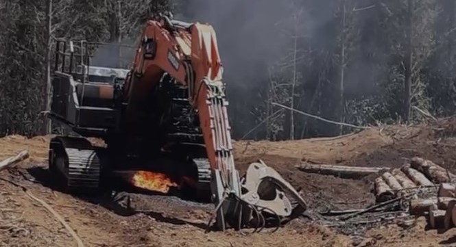 Nuevo ataque incendiario de la WAM en La Araucanía, ahora en comuna de Carahue