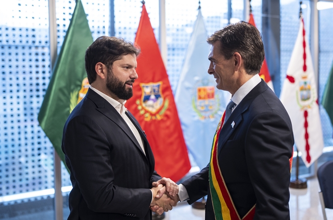 Presidente Boric saludó al nuevo presidente boliviano y le deseó éxito en su gobierno