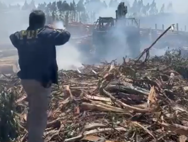Cuarto atentado en tres días en La Araucanía: Queman siete máquinas forestales