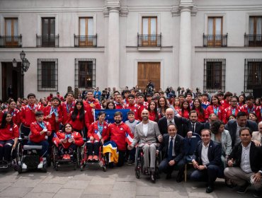 Presidente Boric recibió al Team Para Chile tras histórica participación en Juegos Parapanamericanos Juveniles