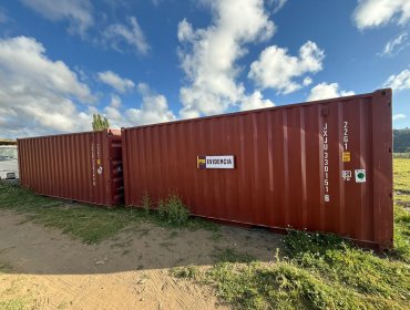 Recuperan otros dos contenedores robados desde depósito portuario en San Antonio: sujeto detenido lo mantenía en Cobquecura