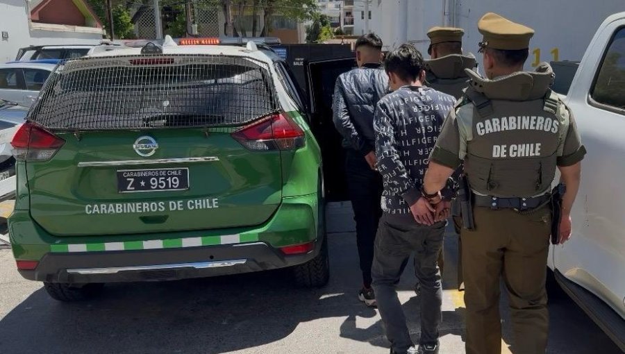 En el centro de Viña del Mar capturan a dos peligrosos integrantes de «La Jauría», banda dedicada a cometer violentos asaltos