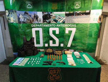 Allanamiento a viviendas en La Ligua dejó dos detenidos por tráfico de drogas y ley de control de armas