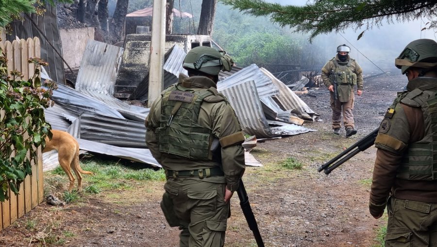 Detienen a dos sujetos durante operativo desplegado por ataque incendiario en Contulmo