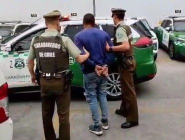 Detienen a un hombre por disparos injustificados en Viña del Mar: se le incautó un arma, municiones y drogas