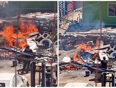 Dueño de un terreno en Quilpué fue detenido por realizar una quema ilegal de basura