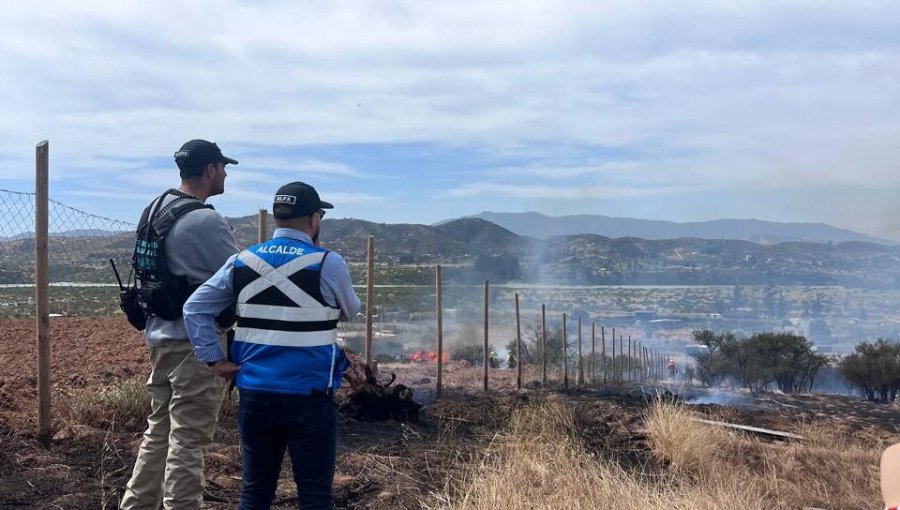 Incendio con Alerta Roja en Limache afectó a tres casas, obligó a evacuar a 35 personas y consumió más de 30 hectáreas de vegetación