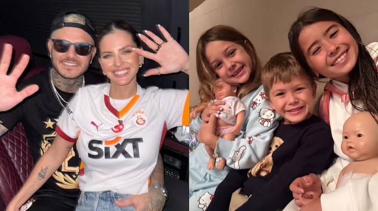 China Suárez corta el rumor de raíz y aclara cómo llaman sus hijos a Mauro Icardi: "¿Papá?"
