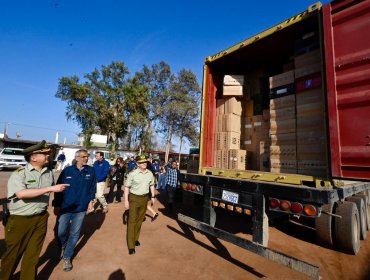 Carabineros decomisa 480 mil cajetillas de cigarro de contrabando en paso Chacalluta