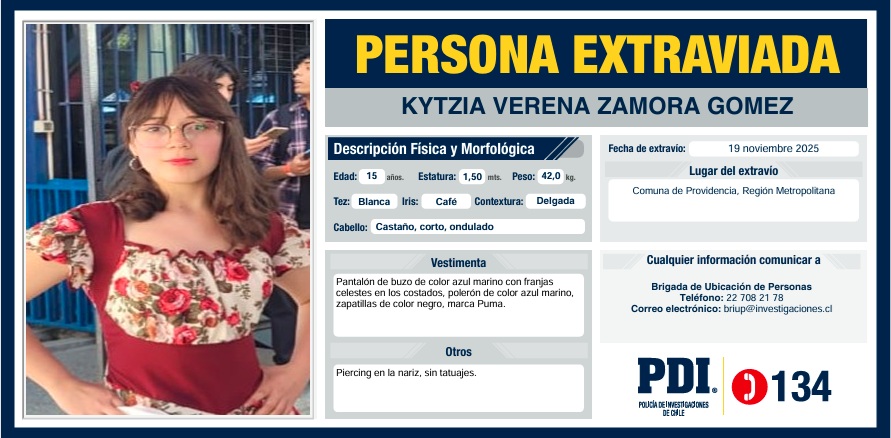 En Lampa encontraron a menor desaparecida desde el Liceo Carmela Carvajal de Providencia