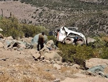 Tragedia en Petorca: minero perdió la vida tras caer desde una altura de 15 metros mientras realizaba trabajos con maquinaria