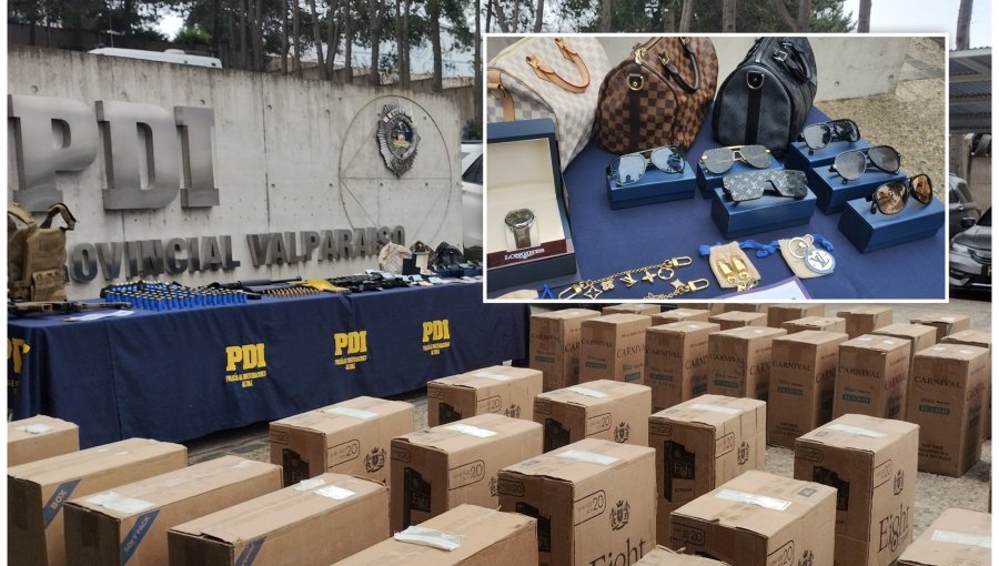 Desarticulan red de contrabando en Valparaíso: funcionario de Aduanas ayudaba a banda que movía más de $3.000 millones en cigarrillos