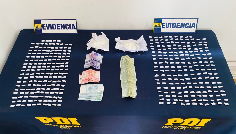 Capturan a pareja dedicada al microtráfico en población Aconcagua Norte de Quillota