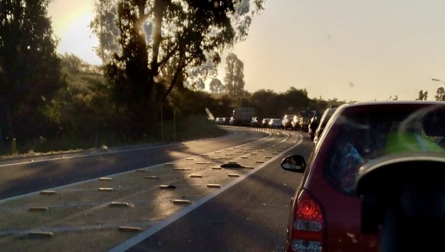Denuncias por alta congestión vehicular en acceso a Limache llegan a Vialidad y a la SISS por obras de Aguas Pacífico