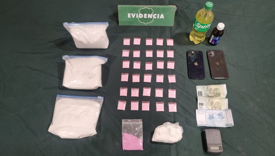 Dos hombres fueron detenidos por homicidio frustrado a carabinero y tráfico de drogas en Curicó