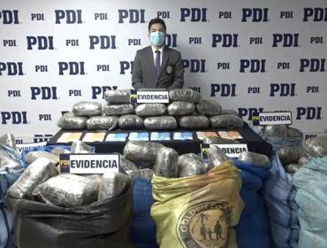 Cae camionero que trasladaba 500 kilos de marihuana desde Tarapacá a la región Metropolitana