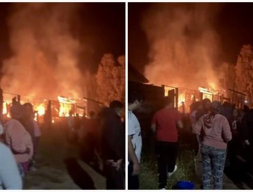 Dos casas de material ligero fueron consumidas por incendio en toma de San Antonio