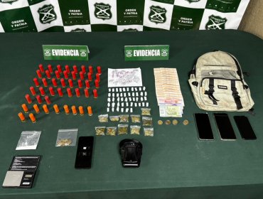 Con armas y diversas drogas capturan a dos chilenos y un extranjero en Puchuncaví