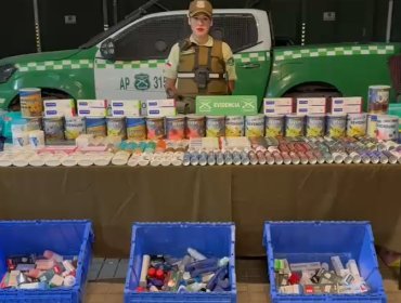 Carabineros detiene a tres sujetos sorprendidos robando en farmacia de San Bernardo