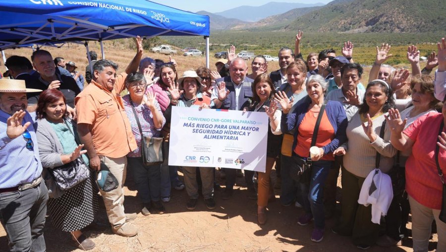 Formalizan convenio orientado a fortalecer la seguridad hídrica y apoyar a la pequeña agricultura de la región de Valparaíso