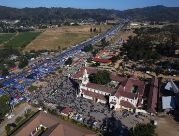Conozca los cortes de tránsito ante masiva peregrinación al Santuario de Lo Vásquez