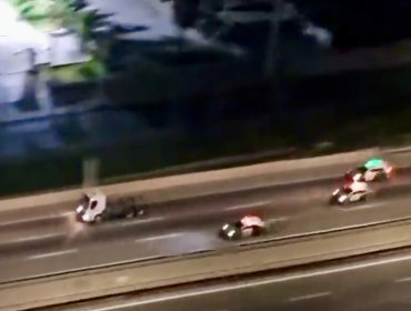 Persecución desde Hijuelas hasta Renca termina con tres detenidos por robo de camión