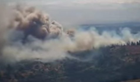 Declaran Alerta Roja para la comuna de Santo Domingo por incendio forestal en sector Panguirosa