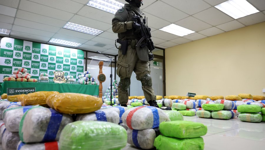Más de 70 años de cárcel a banda detenida con más de 2 toneladas de marihuana en Antofagasta